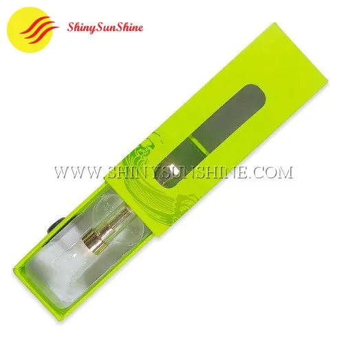 Child-safe vape cartridge box photographed open with cartridge nestled inside