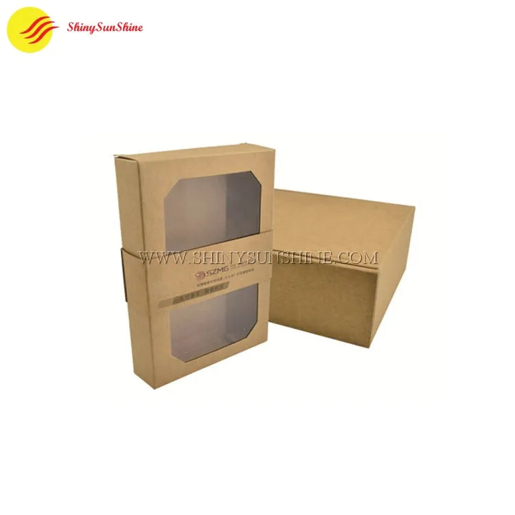 Custom Kraft paper box with window