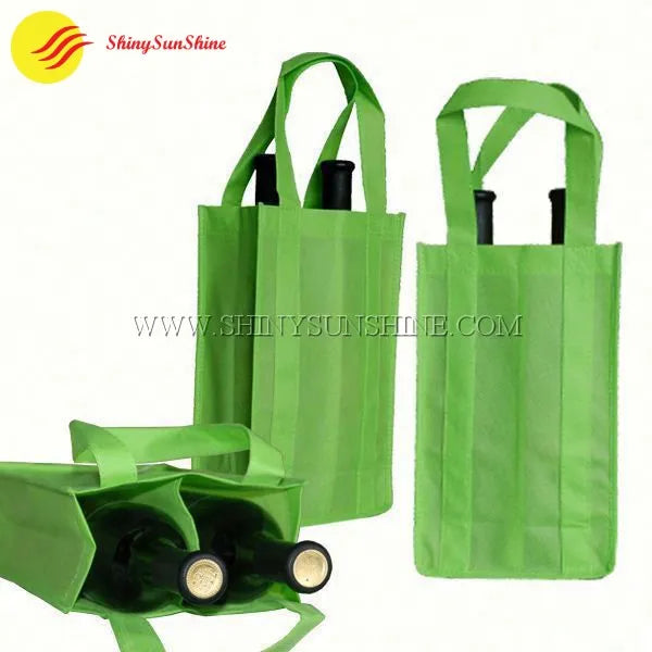 Custom non woven tote wine bags