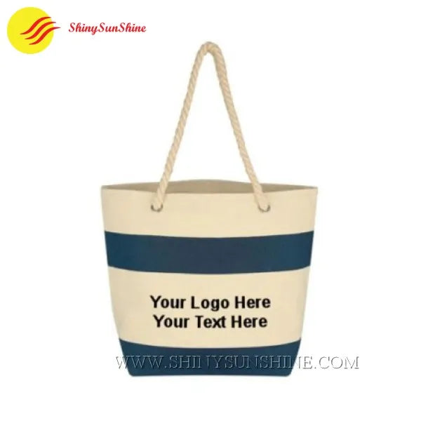 Shiny SunShine cotton tote shopping bag with handles, made from eco-friendly fabric