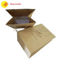 Custom kraft paper gift bag with twisted handles and eco-friendly design