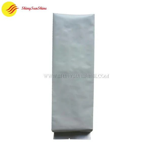 Rear view of moisture-proof pouch showing valve placement and printed usage instructions