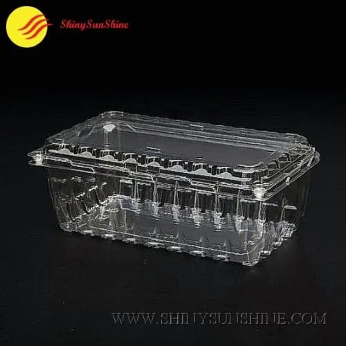 Transparent fruit packaging box