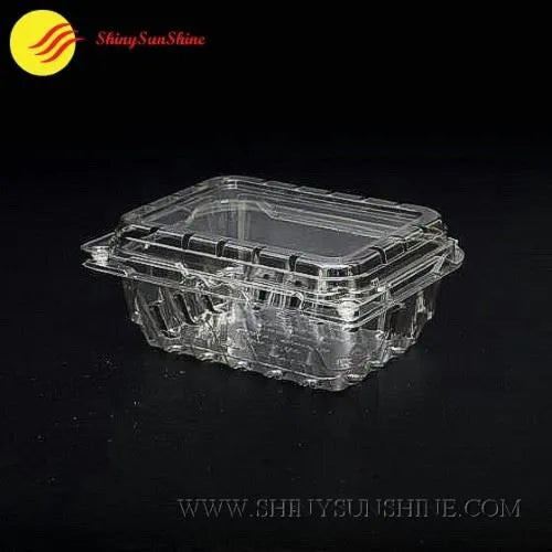Lightweight clamshell tray for berries or grapes