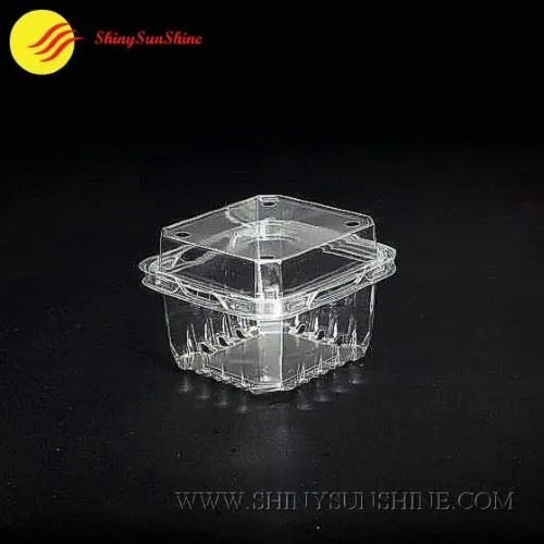 Clear fruit packaging box