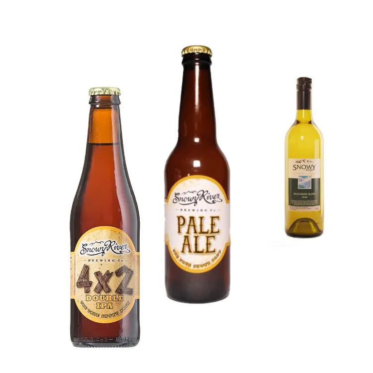 Glass bottle with custom label featuring brand logo and minimalist design