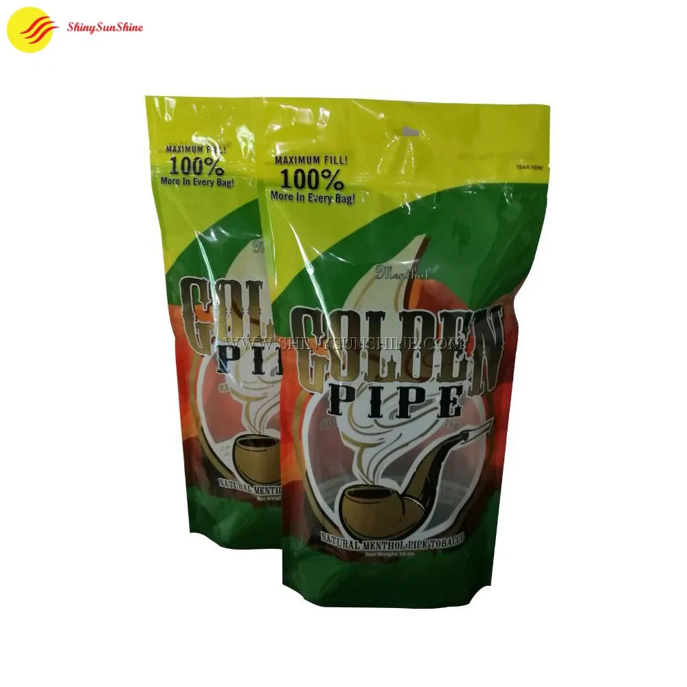 Assorted custom tobacco ziplock bags in 16 oz. size with various printed designs