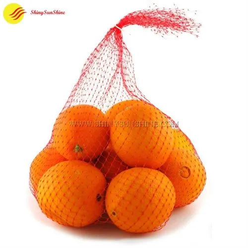 Custom mesh produce bag with custom logo, ideal for fruits and vegetables