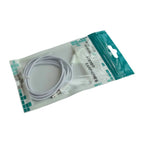 Custom printed plastic packaging bag for cables with ziplock seal and bold branding