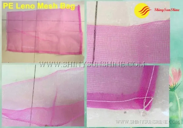Shiny SunShine PE Leno Custom mesh bags for food packaging