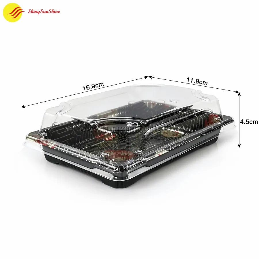 Custom sushi packaging box with transparent top