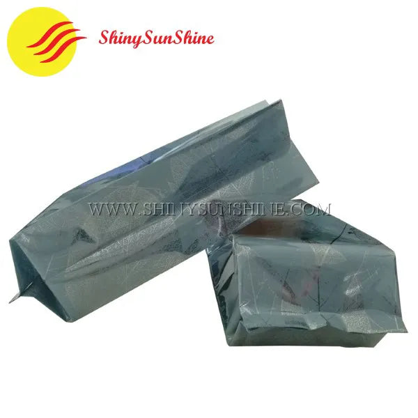 Assorted plastic tea bags in small sizes with personalized prints and gusseted structure