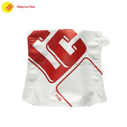 Matte finish coffee pouch with custom contours and bold logo design
