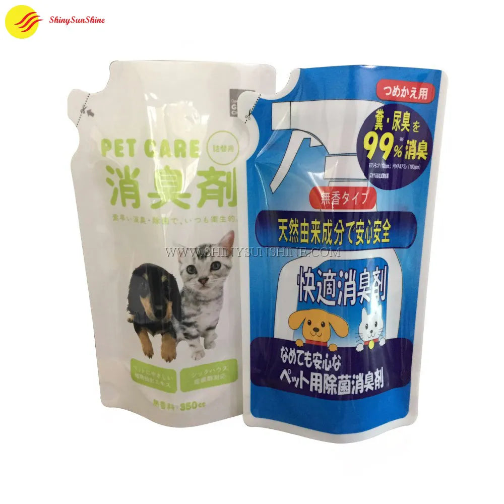 Flexible liquid pouch with special contours and personalized branding for beverages or detergents