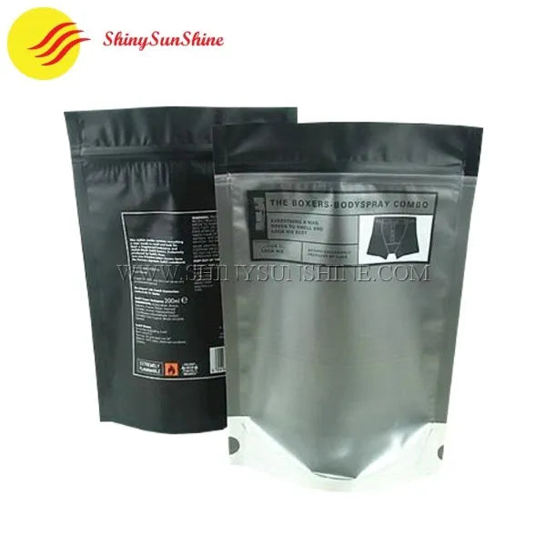 Custom stand-up cloth bag with zip-lock closure and printed branding
