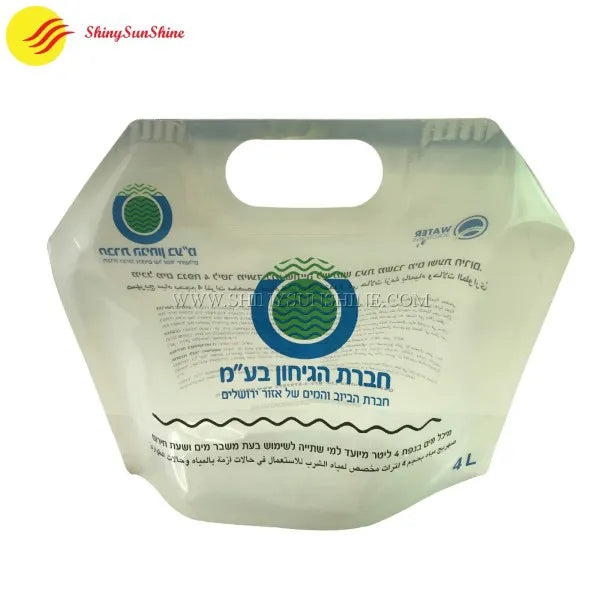  Clear window spout pouch with custom branding and resealable cap