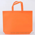 Plain PP non-woven recyclable shopping bag with reinforced handles and no logo