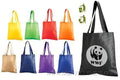 Plain PP non-woven recyclable shopping bag with reinforced handles and logo